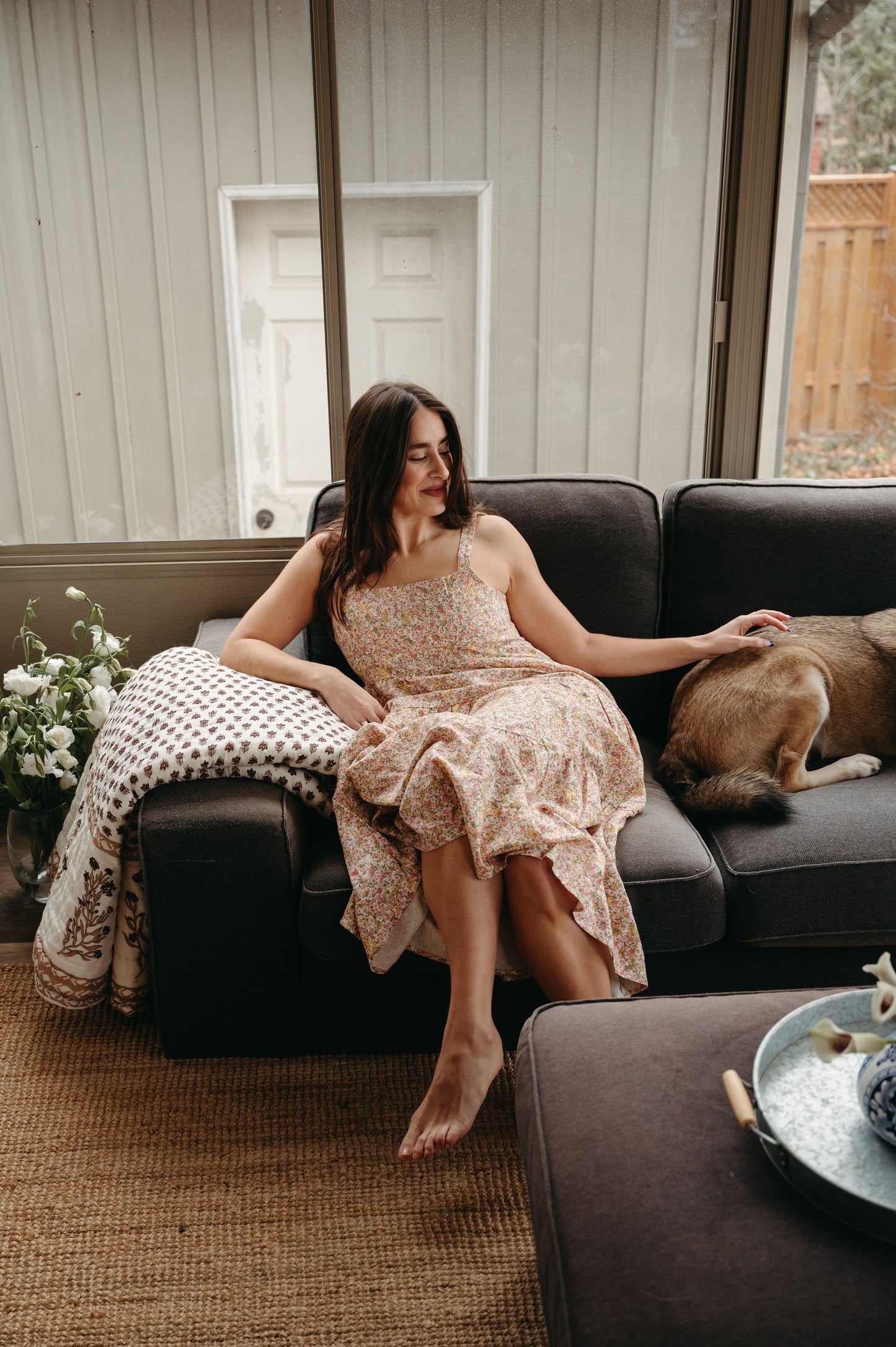 May Maxi Linen Dress with Pockets