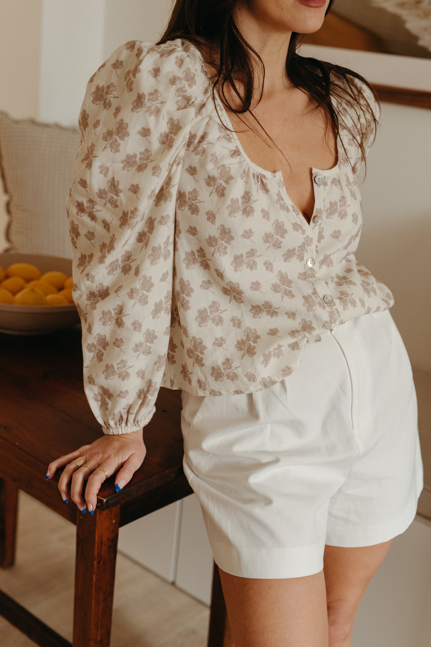 Emily Linen Spring Blouse